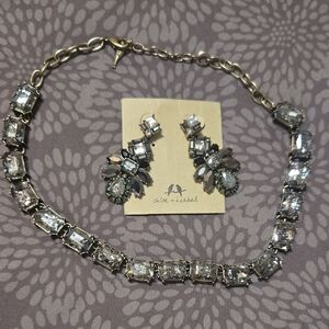 Chloe + Isabel Silver and Crystal Necklace Set